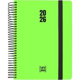 Agenda Anual (2026) Grafoplas Neon Espiral Tapa Extradura Con Goma A5 210X150 D/P Verde Precio: 12.79000008. SKU: B12J5VT2J6