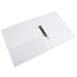 Liderpapel Carpeta canguro 2 anillas mixtas 16mm A4 plástico color blanco