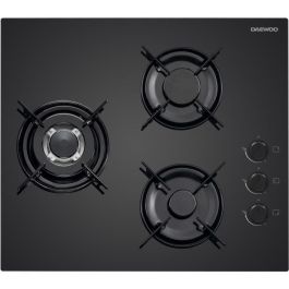 DAEWOO BH6GKR21BNL Placa de Gas 3 Fuegos 60 cm Negra Precio: 169.50000045. SKU: B1AFRZQLR2