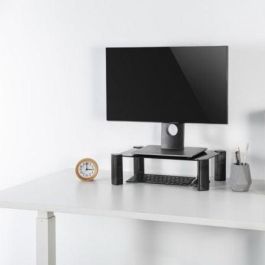 Aisens Soporte Elevador de Cristal Templado para Monitor y Portátil hasta 32 Pulgadas, 20kg de Carga Máxima, Negro Aisens Soporte Elevador de Cristal Templado para Monitor y Portátil hasta 32 Pulgadas, 20kg de Carga Máxima, Negro