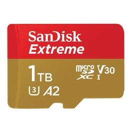 Sandisk Extreme 1TB MicroSDXC UHS-I U1 V30 Clase 190MB/s con Adaptador Precio: 208.5900003. SKU: B15T5ZAM3S