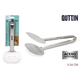 Pinzas de cocina acero inoxidable para hamburguesas 24 cm Quttin (18 Unidades) Pinzas de cocina acero inoxidable para hamburguesas 24 cm Quttin (18 Unidades)