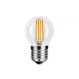TOSHIBA Bombilla LED Filamento G45 E27 4.5W Luz Cálida 2700K