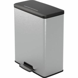 Curver Cubo de basura rectangular DECO BIN 65L Gris metalizado 49 x 29 x 61 cm CUR3253924839967 Precio: 80.50000046. SKU: B1GFXX5ZQB