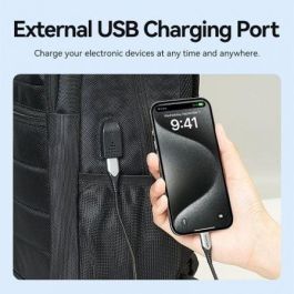 Mochila Vention KRKB0 para Portátiles hasta 17"/ Impermeable/ Puerto USB/ Antirrobo/ Negra Mochila Vention KRKB0 para Portátiles hasta 17"/ Impermeable/ Puerto USB/ Antirrobo/ Negra