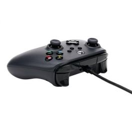 Power A 1519265-01 Mando con Cable para Xbox Series X/S, Xbox One y PC, Negro - Cable USB Extraíble 3m, Motores de Vibración