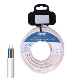 Edm Manguera tubular h05vv-f 2x2,50mm² blanca 25m - Carrete