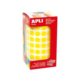 Apli Gomets Redondos 10,5 mm Rollo Amarillo -Rollo 5192 Unidades-