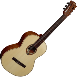 LAG Guitarra Clásica Occitania 88 - 4/4 Natural Brillante Tapa Maciza Abeto Engelmann
