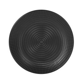 Inde Plato de Postre Negro Ø20 cm Arosa S. Clara - Juego de 24 Piezas - Plato Postre (12 Unidades)