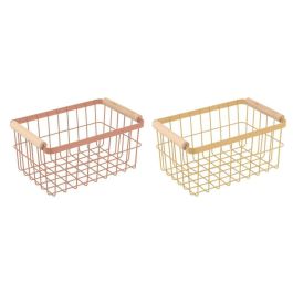 Cesta Vintage DKD Home Decor Terracota Amarillo 20 x 14.5 x 29 cm (2 Unidades) Precio: 22.79000031. SKU: B1ELBM77X9