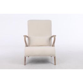 DKD Home Decor Butaca Moderno Blanco Natural 70 x 85 x 68 cm