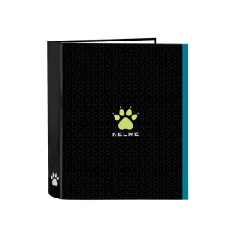 Carpeta de anillas Kelme Iron Negro A4 27 x 33 x 6 cm