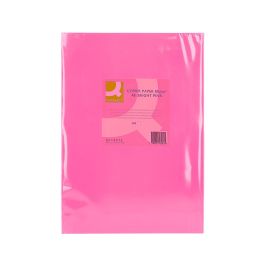 Papel Color Q-Connect Din A3 80 gr Rosa Intenso Paquete De 500 Hojas