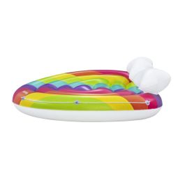 Bestway Isla Flotante Hinchable Arcoiris 175x163 cm Playa y Piscina 43722