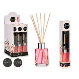 Mikado 30 ml Rosa - Difusor Aroma Natural, Vidrio y Ratan, 4.4x7.9x2.9 cm - Acorde (24 Unidades) Precio: 28.49999999. SKU: B16ZKXAD65
