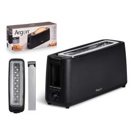 Tostadora Simple Larga Negro Mate 900W Argon 38X17CM (6 Unidades) Precio: 119.50000051. SKU: B1G8G5QNWE