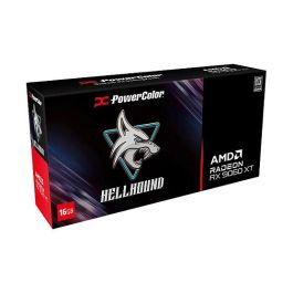 PowerColor Radeon RX 9060 XT Hellhound OC 16GB GDDR6 Tarjeta Gráfica con 3 Ventiladores