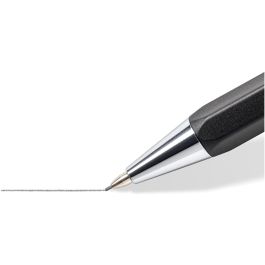 STAEDTLER 778 05-9 Portaminas Graphite 0.5 mm negro con borrador y clip, cuerpo hexagonal, punta retráctil de metal