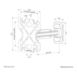 Soporte TV Neomounts 12597275000 32-55" 32" 55" 40 kg