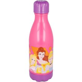 Disney CZ11266 Botella de Agua Principesse 560 ml Plástico Reciclable, Libre de BPA con Tapón de Rosca para Niños