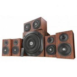 ALTAVOCES TRUST VIGOR 5.1 SURROUND - 150W (RMS 75W) - SUBWOOFER Y ALTAVOCES DE MADERA - MANDO DE BAJOS EN SUBWOOFER - MANDO A DISTANCIA