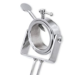 3 Claveles Jamonero Plegable Cabezal Giratorio Base Madera 47x18,5x37cm