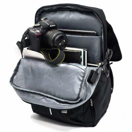 Ewent EW2537 Mochila Unisex Vintage para Portátil 16.1 pulgadas, Impermeable 27L rPET Antirrobo