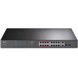 TP-Link TL-SL1218MP Switch PoE No Administrado Gigabit Ethernet 1U Negro con 16 Puertos PoE+ y 2 Puertos Gigabit Precio: 153.49999984. SKU: B1EDSALL7V