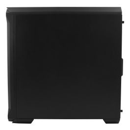 GENESIS Irid 503 ARGB Micro Torre Gaming con 4 Ventiladores, Panel Cristal Templado, Negra/Transparente, hasta 240mm RL