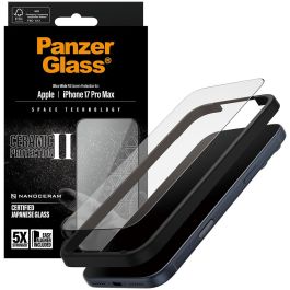 PanzerGlass Ceramic II UWF Protector Pantalla iPhone 17 Pro Max Resistente a Golpes y Rayones, Aplicación Seca, Transparente