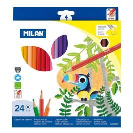 Milán Pack con 24 lápices de colores hexagonales, mina Ø2,9mm, sistema LPS, madera sostenible
