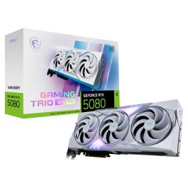 MSI GeForce RTX 5080 16GB GDDR7 TRIO OC White 3 Fan Tarjeta Gráfica Precio: 1651.99000032. SKU: B1DB8GFP45