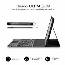 SUBBLIM Funda con Teclado KEYTAB Pro BT Touchpad Retroiluminado para iPad 10.9" 10a Gen Black