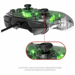 PDP Controlador Prismatic Afterglow con Cable para Nintendo Switch, Iluminación LED, Audio y Chat 3.5mm, Controles Integrados