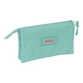 Safta Portatodo Triple F.C. Barcelona Chica Musgo 22x12x3 cm