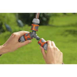 Gardena 18287-20 Kit de derivación para ramal de manguera 13mm (1/2'') y 15mm (5/8''), 3 conectores de riego, conector en Y