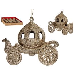 Adorno Navideño Carroza Calabaza Champagne Krist+ 11.5x9.5x6 cm (48 Unidades) Precio: 74.69000033. SKU: B139AXZCBF