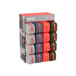 Apli Neon Rectangular Expositor De 16 C-Surtidos Estuche De Silicona Precio: 66.89000032. SKU: B1C55TM73P