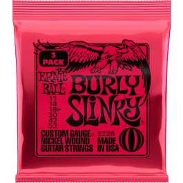 Ernieball Juego de Cuerdas Guitarra Eléctrica Slinky Burly 11-52 Tripack (3) Precio: 19.49999942. SKU: B1AEBCY89B