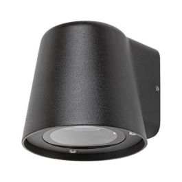 Rabalux 7960 Aplique Exterior Mandal Negro Mate Aluminio GU10 IP54 Moderno