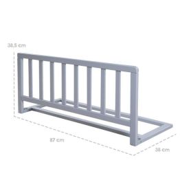 Barandilla de Cama de Madera 90 cm - ROBA - Protección Anticaída Segura para Bebés y Niños - De 18 Meses a 5 Años - Fácil Montaje - Gris Barandilla de Cama de Madera 90 cm - ROBA - Protección Anticaída Segura para Bebés y Niños - De 18 Meses a 5 Años - Fácil Montaje - Gris
