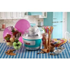 Ariete 643/01 Heladera Eléctrica Party Time Azul, Diseño Exclusivo, 1.5L, Hace Helados en 30 Minutos Ariete 643/01 Heladera Eléctrica Party Time Azul, Diseño Exclusivo, 1.5L, Hace Helados en 30 Minutos