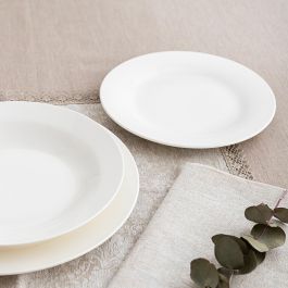 Bidasoa Plato Llano de Porcelana Modelo Lis 26,25 cm - Blanco, Alta Calidad, Resistente, Apilable, Apto Microondas y Lavavajillas Bidasoa Plato Llano de Porcelana Modelo Lis 26,25 cm - Blanco, Alta Calidad, Resistente, Apilable, Apto Microondas y Lavavajillas