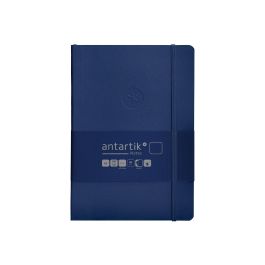 Cuaderno Con Gomilla Antartik Notes Tapa Blanda A5 Hojas Lisas Azul Marino 80 Hojas 80 gr Fsc