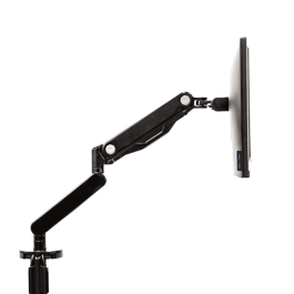 Fellowes BRAZO PARA MONITOR 8043301 Soporte de Escritorio hasta 30" 9kg, 2 Puertos USB 3.2, Negro