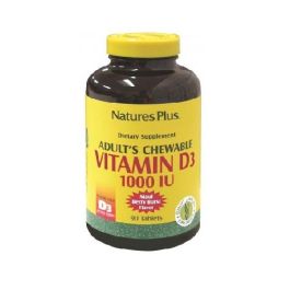 NATURES PLUS Vitamina D3 1000UI Masticable 90 Comprimidos con sabor a Frutos Rojos Precio: 16.9500001. SKU: B1HBXXLF56