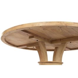 Mesa de Comedor Home ESPRIT Natural Madera 150 x 150 x 76 cm