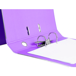 Liderpapel Archivador de palanca Documenta Folio forrado PVC, Rado, lomo 52 mm, lila, con compresor metálico