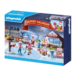 Playmobil 71472 Calendario Adviento Viaje Mercado Navideño, Descubre el Mercado Navideño, para +4 años